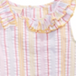 First Impressions Baby Girl's Ruffle Striped Seersucker Top White Size 3-6MOS