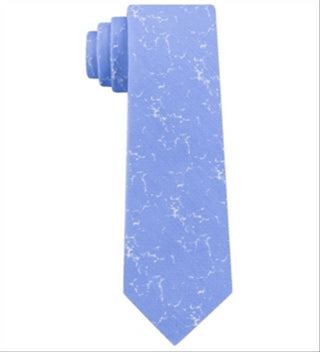 Calvin Klein Men's Organic Matter Skinny Abstract Tie Blue Size Regular