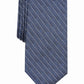 Alfani Men's Powell Striped Skinny Slim Silk Neck Tie Blue Size Regular