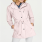 Nautica Women's Belted Raincoat Pink Size M
