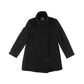 Larry Levine Women's Double Breasted Mid Length Wool Coat Black Size XL