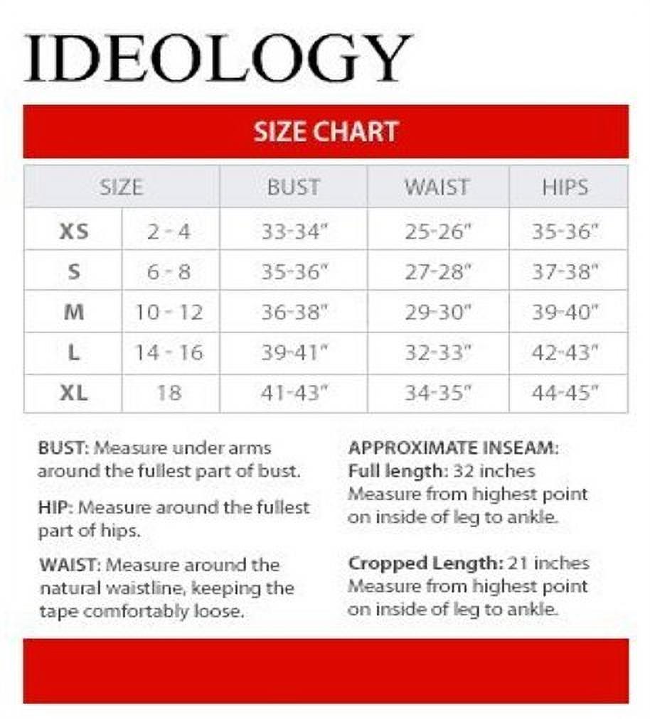 Ideology Women's Mid Rise Chevron Print Leggings Blue Size X-Small