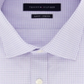 Tommy Hilfiger Men's Slim Fit Stretch Check Dress Shirt Purple Size L