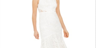 Adrianna Papell Women's Lace Bridal Gown White Size 6