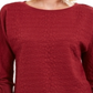 Charter Club Women's Textured Tie Cuff Top Red Size XX-Large