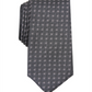 Alfani Men's Collins Neat Geometric Skinny Slim Silk Neck Tie Black Size Regular
