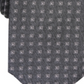 Alfani Men's Collins Neat Geometric Skinny Slim Silk Neck Tie Black Size Regular