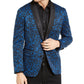 INC International Concepts Men's Printed Blazer Blue Size XX-Large