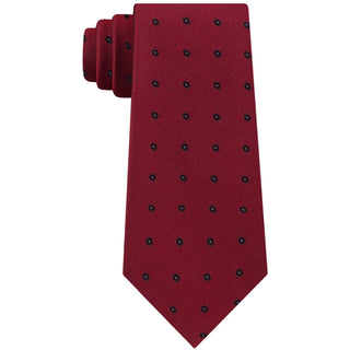 Calvin Klein Men's Molten Oval Self Tied Necktie Red Size Regular