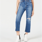 Kendall + Kylie Women's Ripped Cropped Jeans Blue Size 27