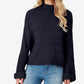 Charter Club Women's Textured Long Sleeve Turtle Neck Sweater Black Size Petite Small