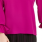 Bar III Women's Pleated Bell Sleeve Top Purple Size Small