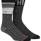 Tommy Hilfiger Men's 2 Pack Houndstooth Crew Socks Gray One Size
