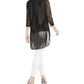 Alfani Women's Printed Super Tunic Black Size Petite Medium