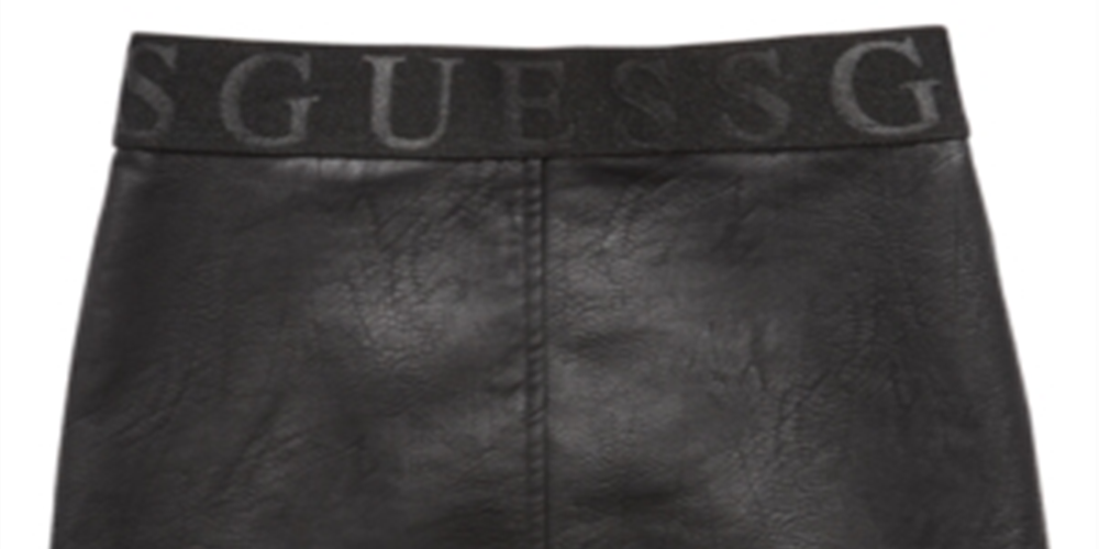 Guess Big Girl's Faux Leather Skirt Black Size 10