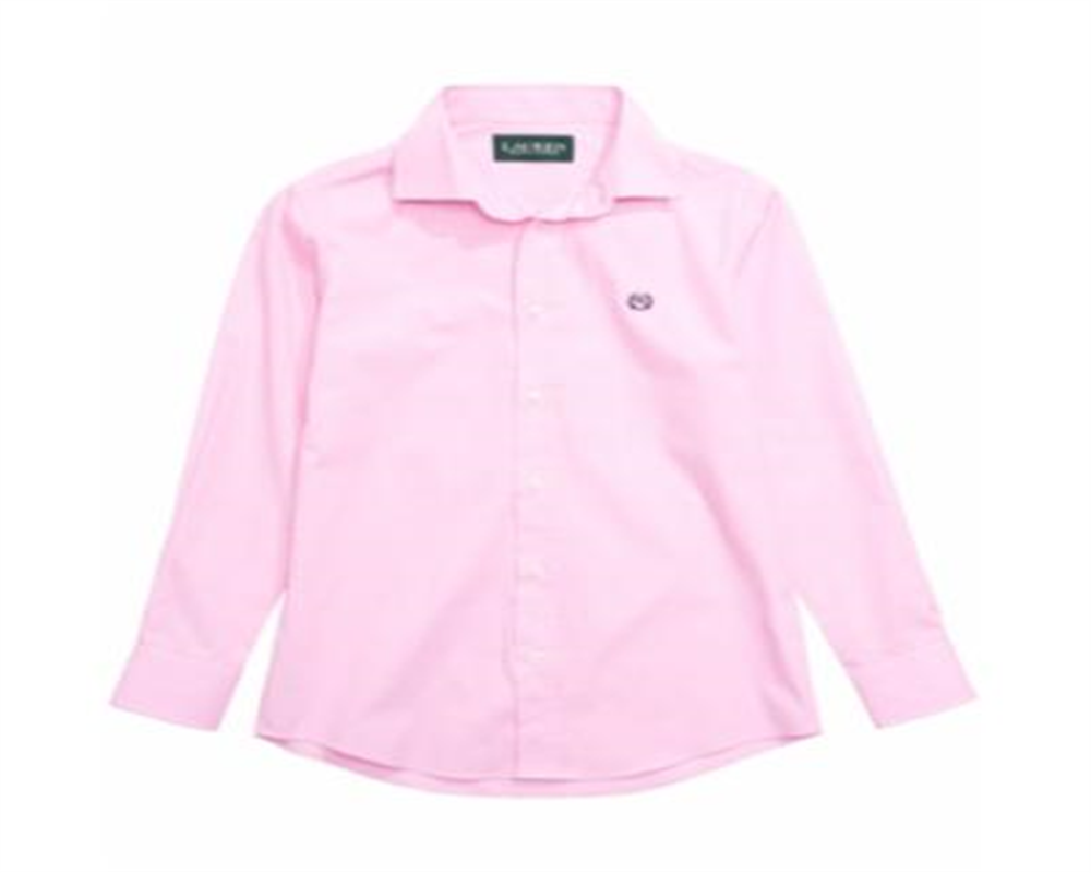 Ralph Lauren Big Boy's Woven Shirt Pink Size 8