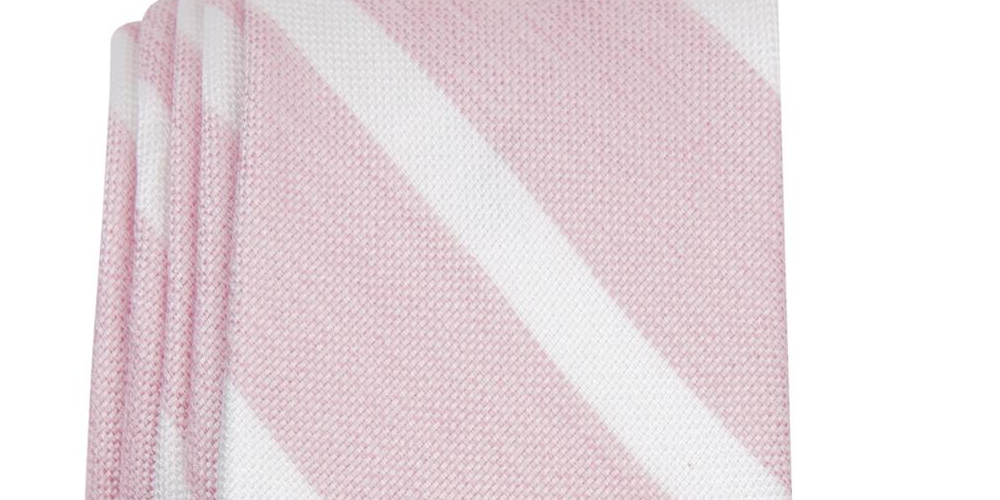 Bar III Men's Lovett Silk Skinny Neck Tie Pink Size Regular
