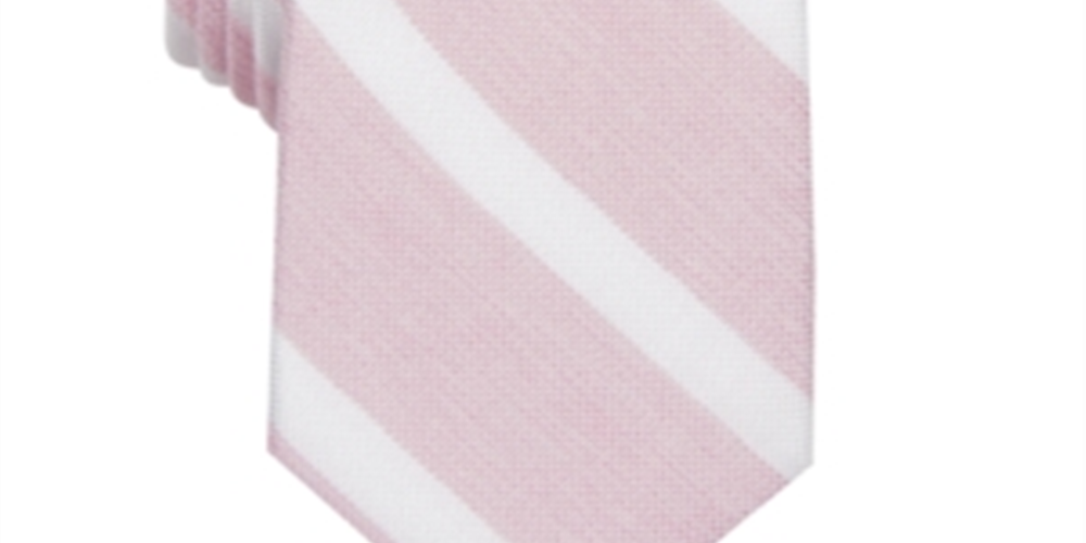Bar III Men's Lovett Silk Skinny Neck Tie Pink Size Regular