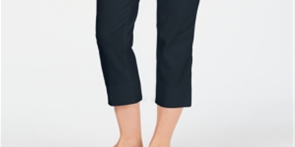 Charter Club Women's Chelsea Pull on Tummy Control Capris Blue Size 6