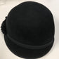 Nine West Women's Felt and Flowers Cap Black Size S/M