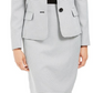 Le Suit Women's Houndstooth 2PC Skirt Suit White Size 10