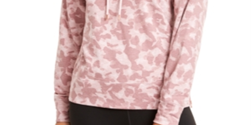 Ideology Women's Sweatshirt Fitness Hoodie Pink Size XL