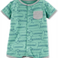 Carter's Baby Boys n Hot Dog Romper Print Green Size 8 Months