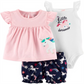 Carter's Baby Girl's 3 pc Little Dreamer Layette Set -Pink Size 6