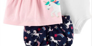 Carter's Baby Girl's 3 pc Little Dreamer Layette Set -Pink Size 6