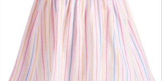 First Impressions Baby Girl's Rainbow Striped Cotton Dress Pink- Size 6-9