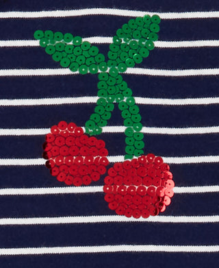 Carter's Baby Girl's Striped Cherry Print Leggings Set Blue Size 9