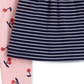 Carter's Baby Girl's Striped Cherry Print Leggings Set Blue Size 9