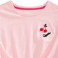 Epic Threads Big Girl's Cherry Twist Front T-Shirt Pink Size Large