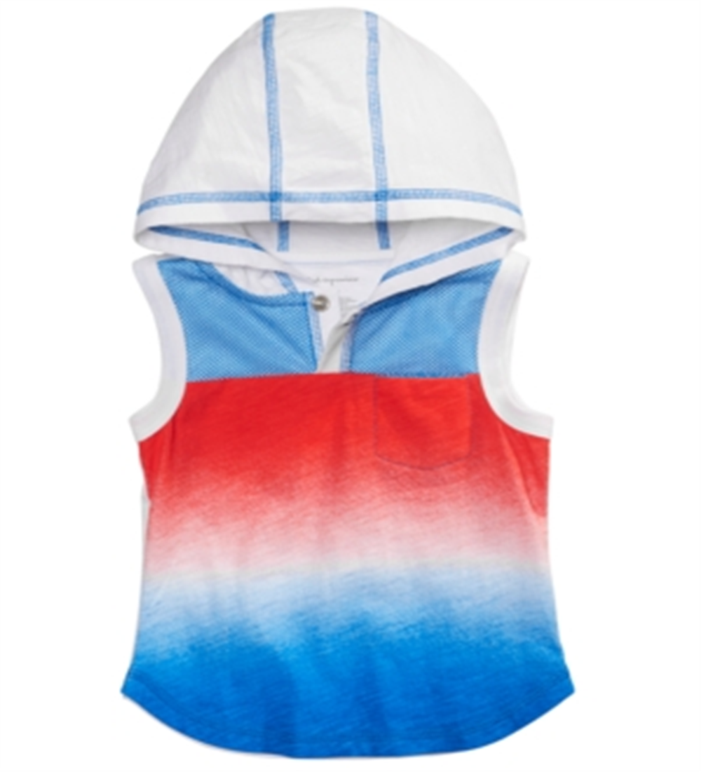 First Impressions Baby Boy's Hooded Cotton Tank Top White Size 24 M
