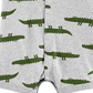 Carter's Baby Boys Snap-Up Romper Heather/Alligator Size 6 Months