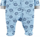 Carter's Baby Boys' Cotton Zip-Up Sleep N Play  Lion Roar Blue Size Newborn