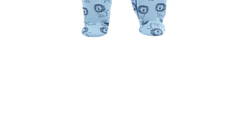 Carter's Baby Boys' Cotton Zip-Up Sleep N Play  Lion Roar Blue Size Newborn