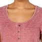 Crave Fame by Almost Famous Women's Juniors Waffle Knit Floral T-Shirt Pink Size XL