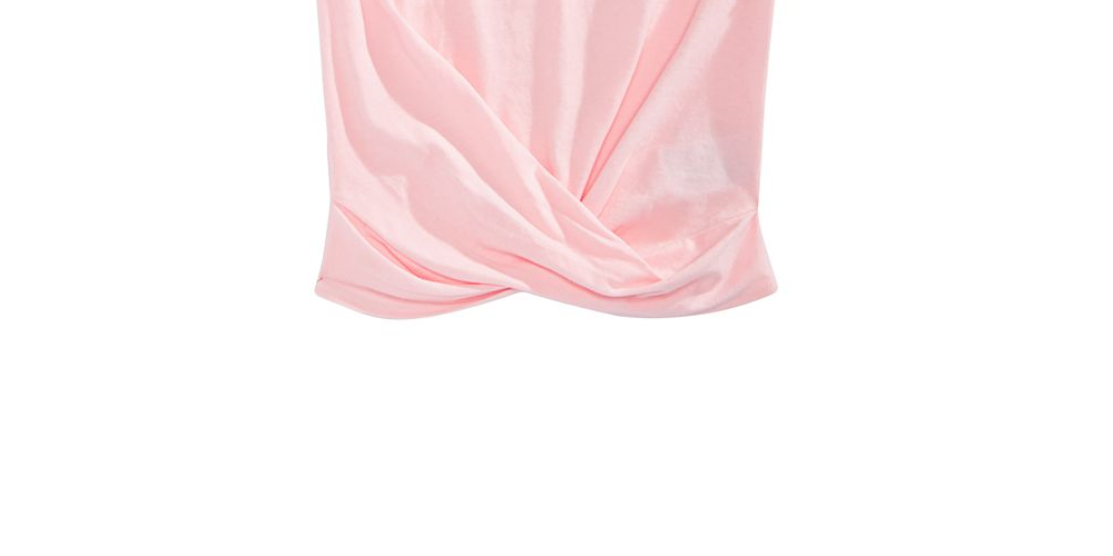 Epic Threads Big Girl's Cherry Twist Front T-Shirt Pink Size XL
