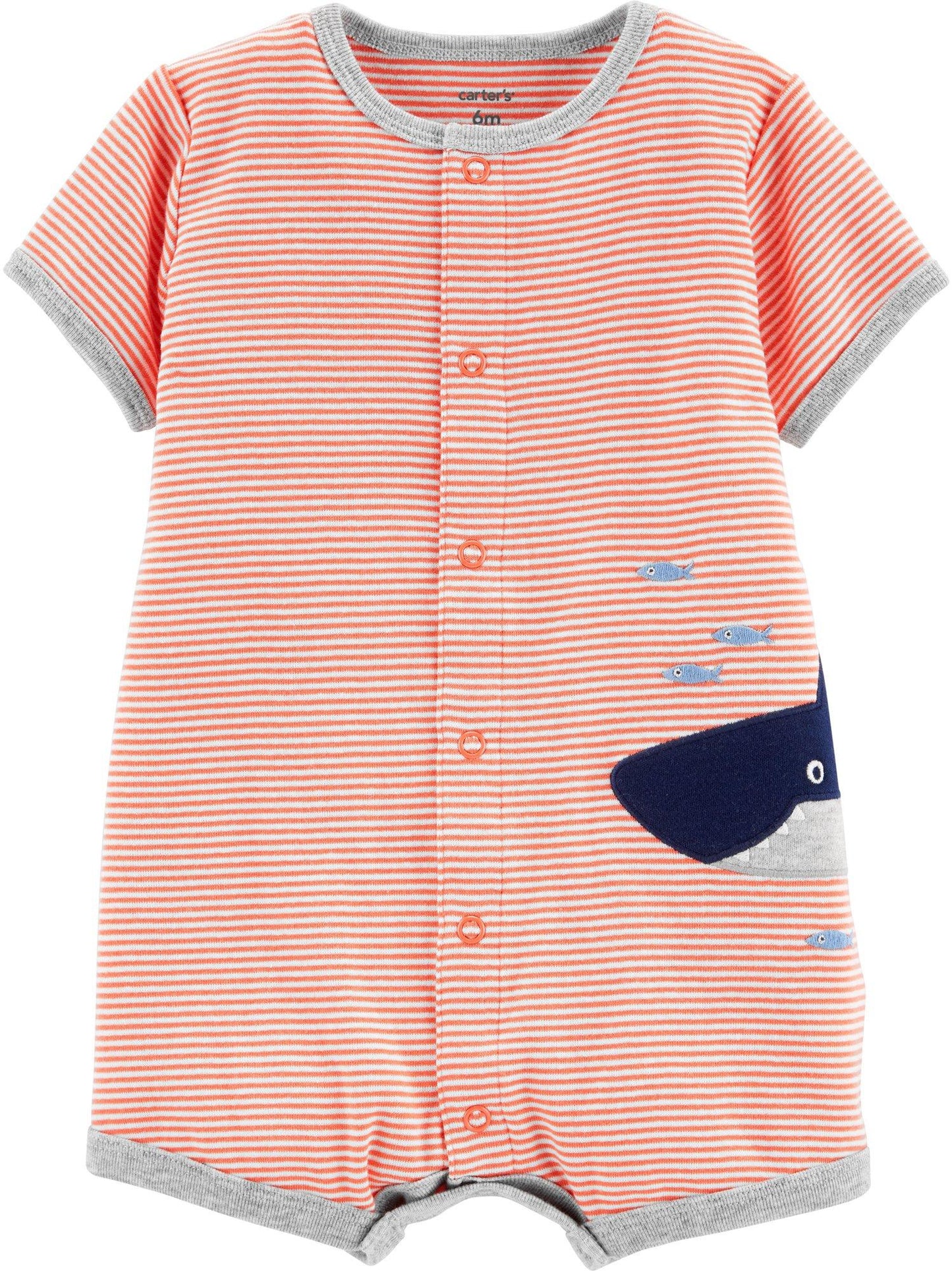 Carter's Baby Creeper - Baby Boys Orange Size 6 Months