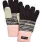 UGG Women's Knit Color Block Marled Gloves Black One Size