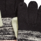 UGG Women's Knit Color Block Marled Gloves Black One Size