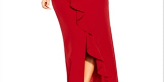 City Chic Women's Savannah Maxi Dress Red Size 14