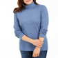 Karen Scott Women's Cotton Turtleneck Top Blue Size Petite L