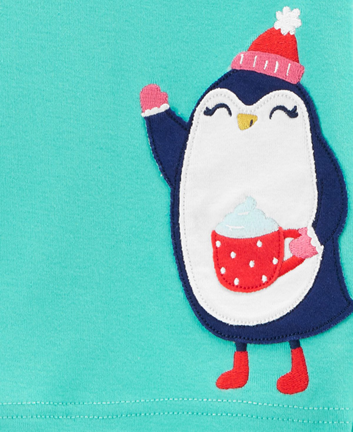 Carter's Baby Girl's 4 Pc Cotton Penguin Pajamas Set Green Size 12MOS