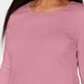 Karen Scott Women's Satin Trim Scoop Neck Top Pink Size Large