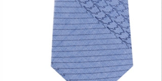 Calvin Klein Men's Slim Digital Houndstooth Tie Blue Size Regular
