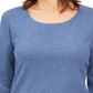 Karen Scott Women's Cotton 3/4 Sleeve Top Blue Size S