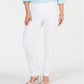 Charter Club Women's Cambridge Skinny Pull on Tummy Control Pants White Size 10