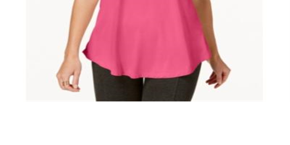 JM Collection Women's Cold Shoulder Swing T-Shirt Pink Size X-Small